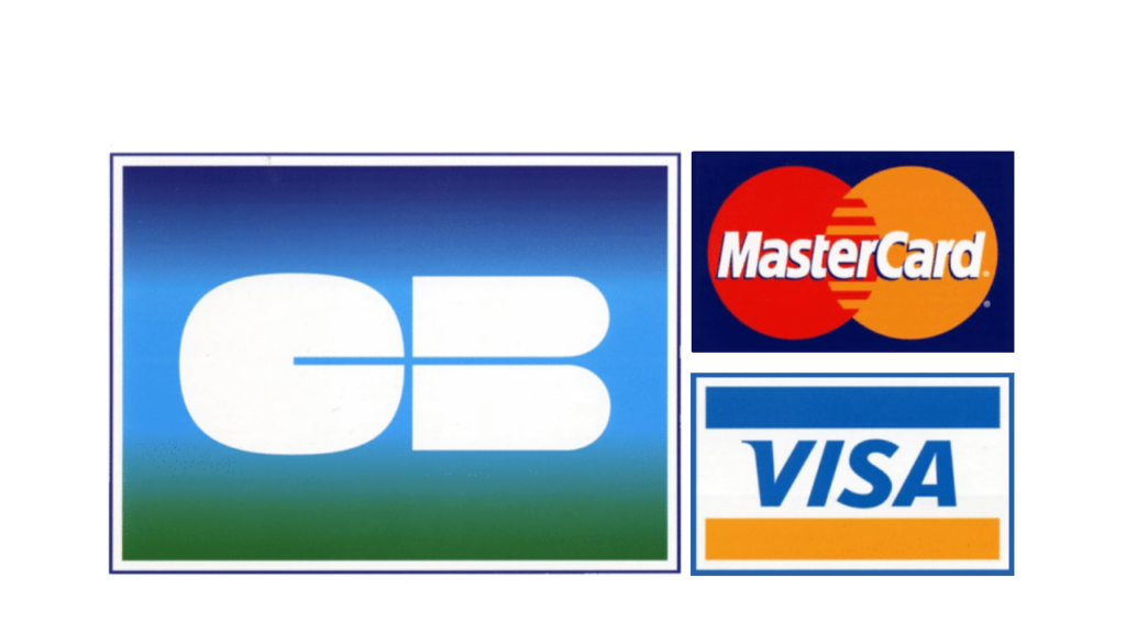 logo paiements Carte Bleue, Mastercard et Visa